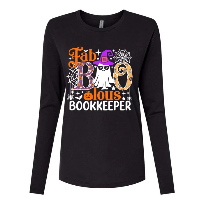 Fab Boo Lous Bookkeeper Funny Halloween Costume Womens Cotton Relaxed Long Sleeve T-Shirt