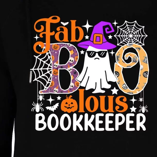 Fab Boo Lous Bookkeeper Funny Halloween Costume Womens Funnel Neck Pullover Hood