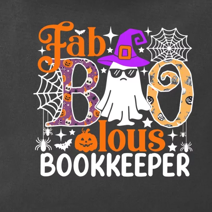 Fab Boo Lous Bookkeeper Funny Halloween Costume Zip Tote Bag