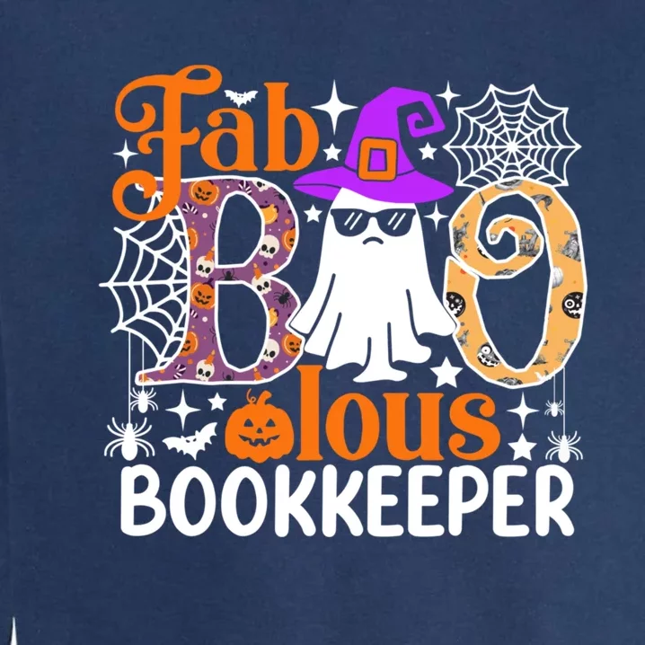 Fab Boo Lous Bookkeeper Funny Halloween Costume Garment-Dyed Sweatshirt