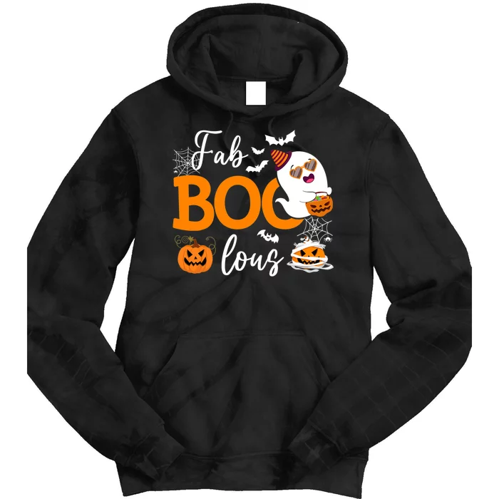 Fab Boo Lous Cute Ghost Halloween Tie Dye Hoodie