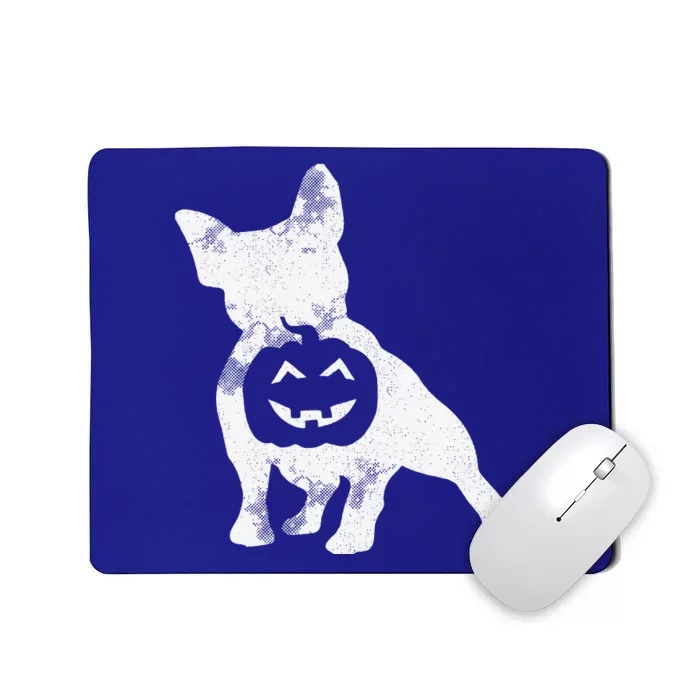 French Bulldog Lazy Halloween Costume Cute Frenchie Pumpkin Mousepad