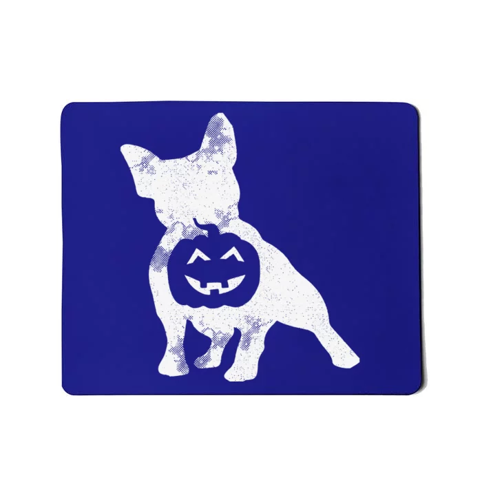 French Bulldog Lazy Halloween Costume Cute Frenchie Pumpkin Mousepad