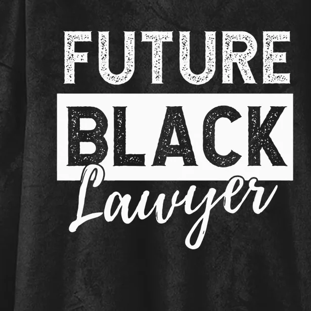 Future Black Lawyer Justice Law School Hooded Wearable Blanket