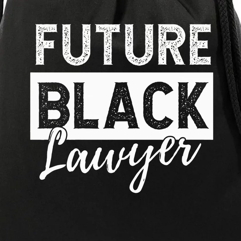 Future Black Lawyer Justice Law School Drawstring Bag