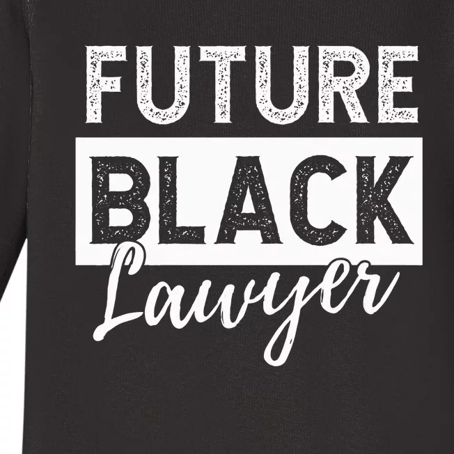 Future Black Lawyer Justice Law School Baby Long Sleeve Bodysuit