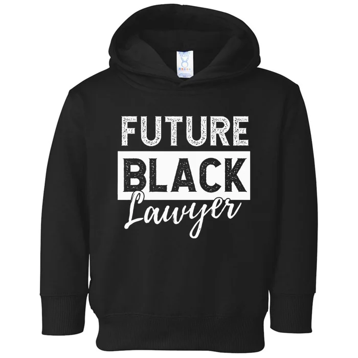 Future Black Lawyer Justice Law School Toddler Hoodie