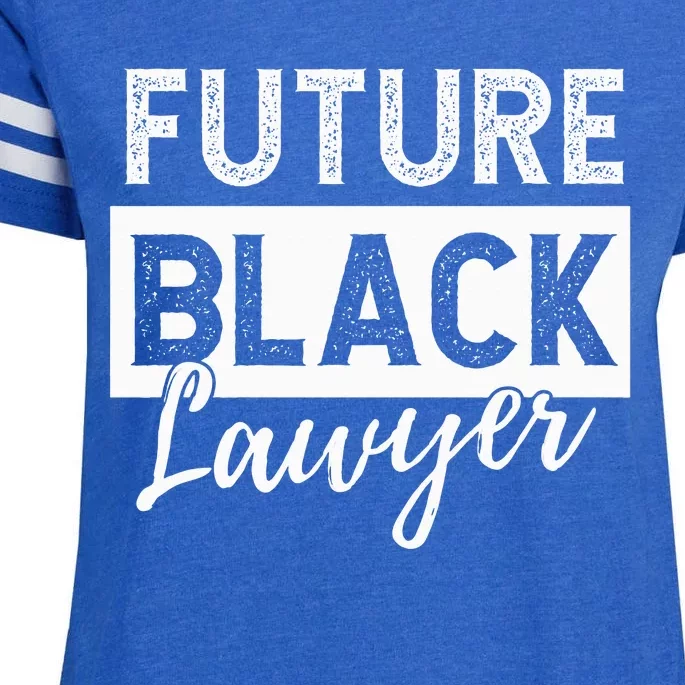 Future Black Lawyer Justice Law School Enza Ladies Jersey Football T-Shirt