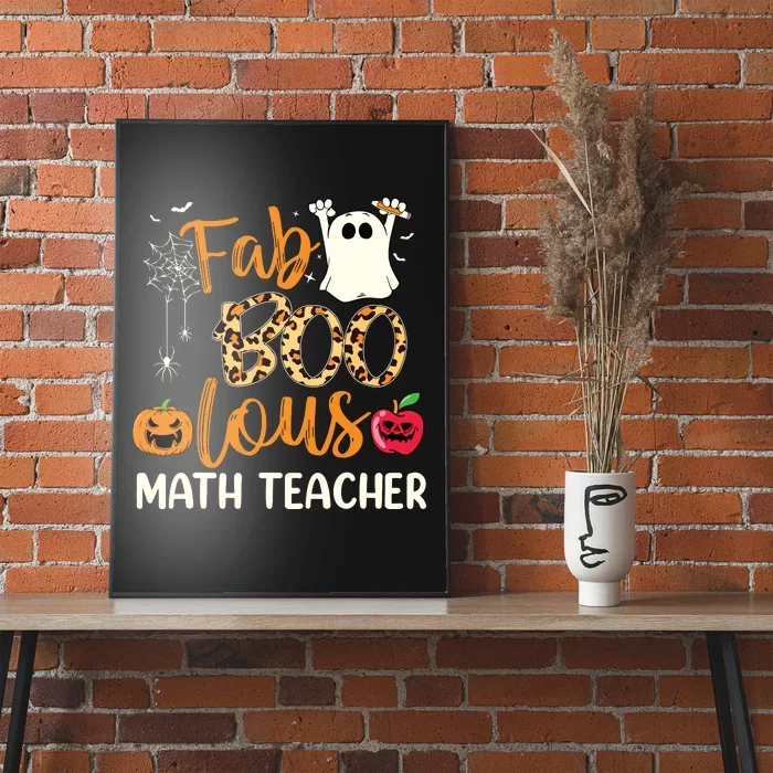 Fab Boo Lous Math Teacher Leopard Spooky Halloween Costume Poster