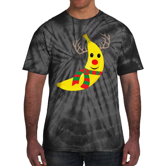 Funny Banana Lover Xmas Gift Ugly Banana Christmas Tie-Dye T-Shirt