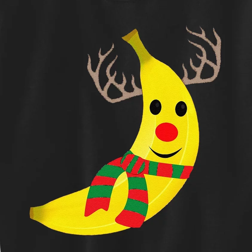 Funny Banana Lover Xmas Gift Ugly Banana Christmas Kids Sweatshirt