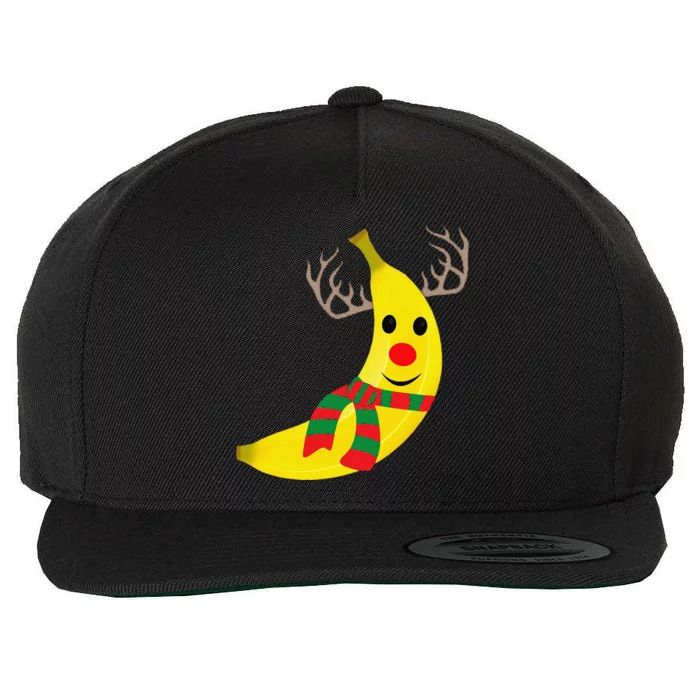 Funny Banana Lover Xmas Gift Ugly Banana Christmas Wool Snapback Cap