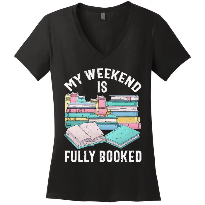 Funny Book Lover Reading Lover Women's V-Neck T-Shirt