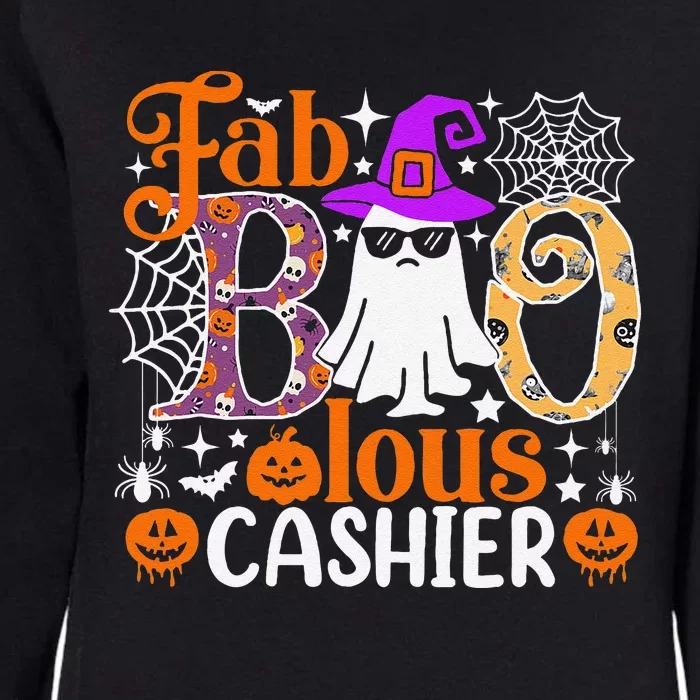 Fab Boo Lous Cashier Funny Halloween Womens California Wash Sweatshirt