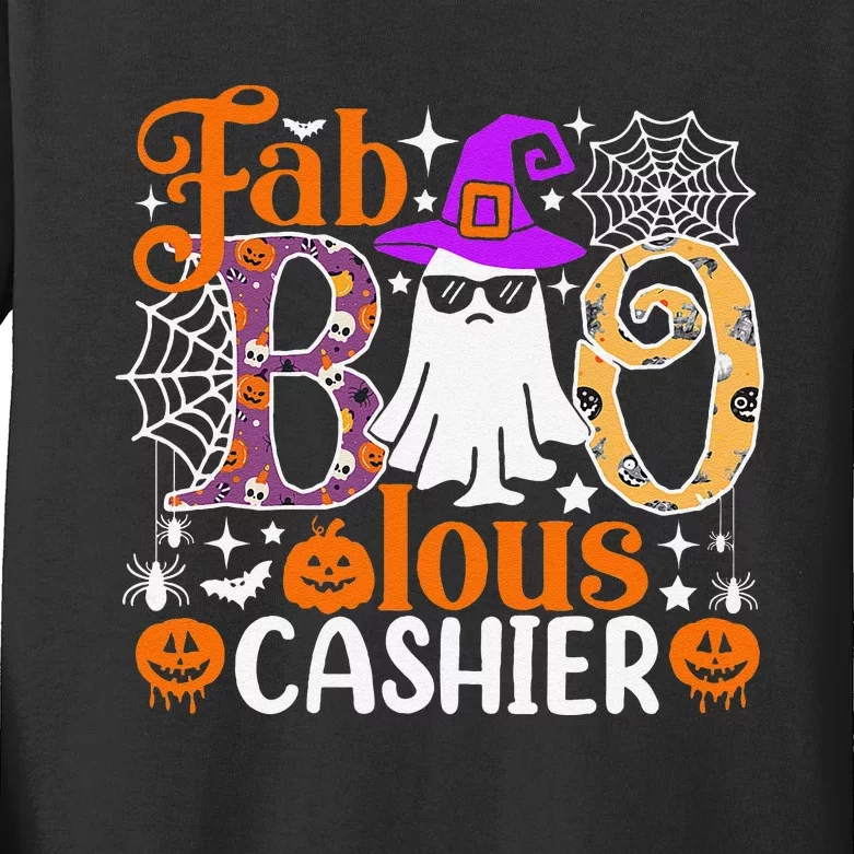 Fab Boo Lous Cashier Funny Halloween Kids Long Sleeve Shirt