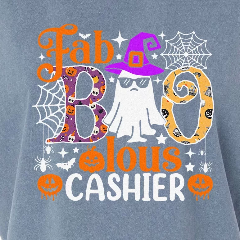 Fab Boo Lous Cashier Funny Halloween Garment-Dyed Women's Muscle Tee