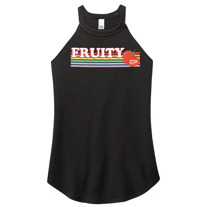 Fruity Baby Lesbian Gay Women’s Perfect Tri Rocker Tank