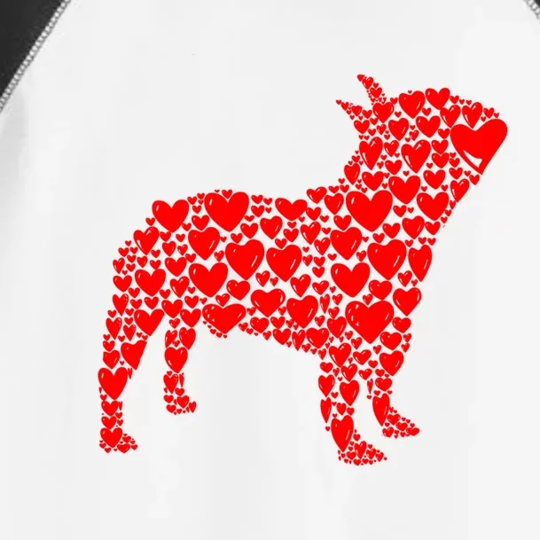 French Bulldog Love Frenchie Dog Mom Valentine's Day Gift Toddler Fine Jersey T-Shirt