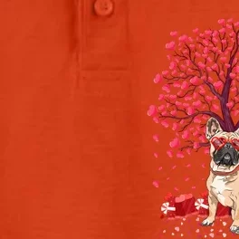 French Bulldog Lover Heart Tree French Bulldog Valentine Meaningful Gift Dry Zone Grid Performance Polo