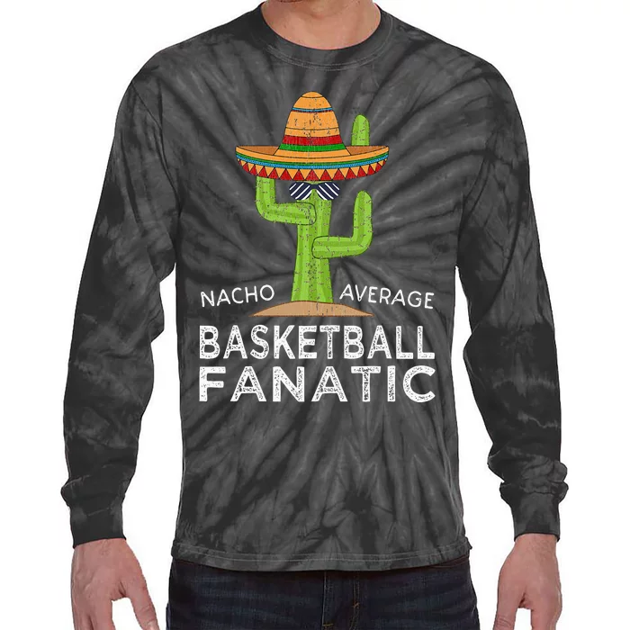 Funny Basketball Lover Player Fan Tie-Dye Long Sleeve Shirt