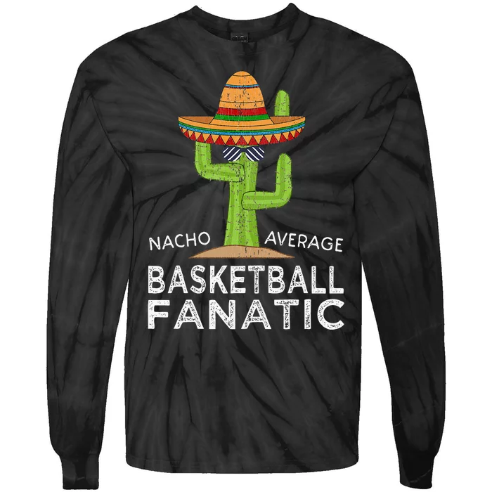 Funny Basketball Lover Player Fan Tie-Dye Long Sleeve Shirt