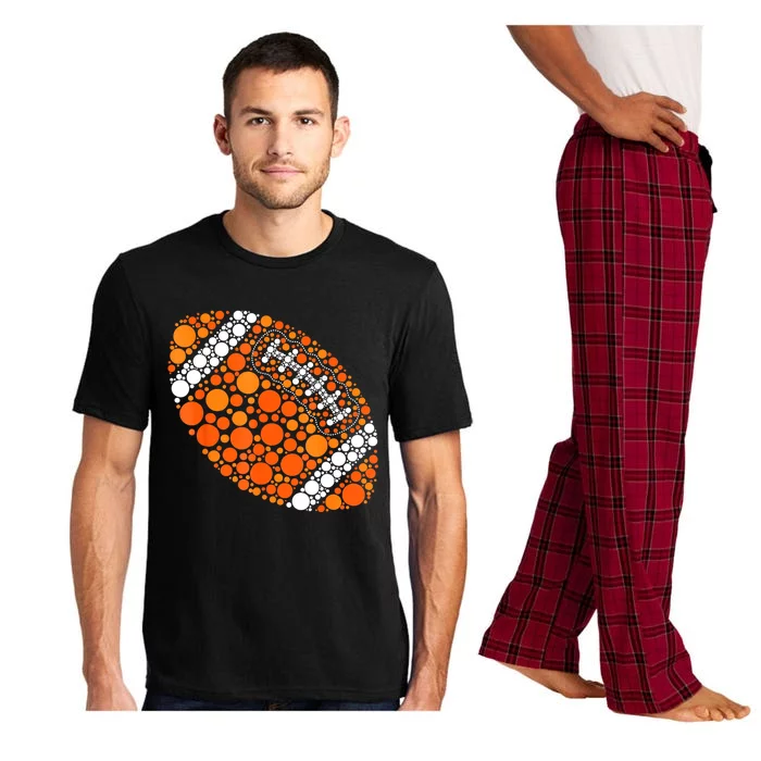 Football Ball Lover Happy Dot Day 2024 Polka Dot Gift Pajama Set