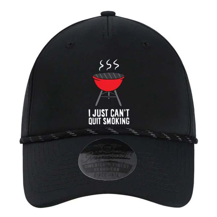 Funny Barbecue Lover I Just Can't Quit Smoking Gift Performance The Dyno Cap