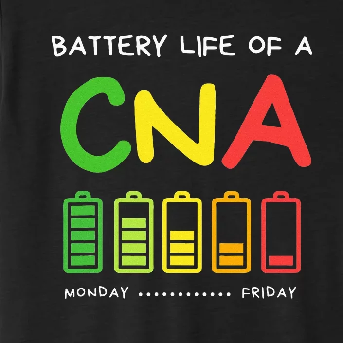 Funny Battery Life Of A CNA Certified Nurse Assistant CNA ChromaSoft Performance T-Shirt