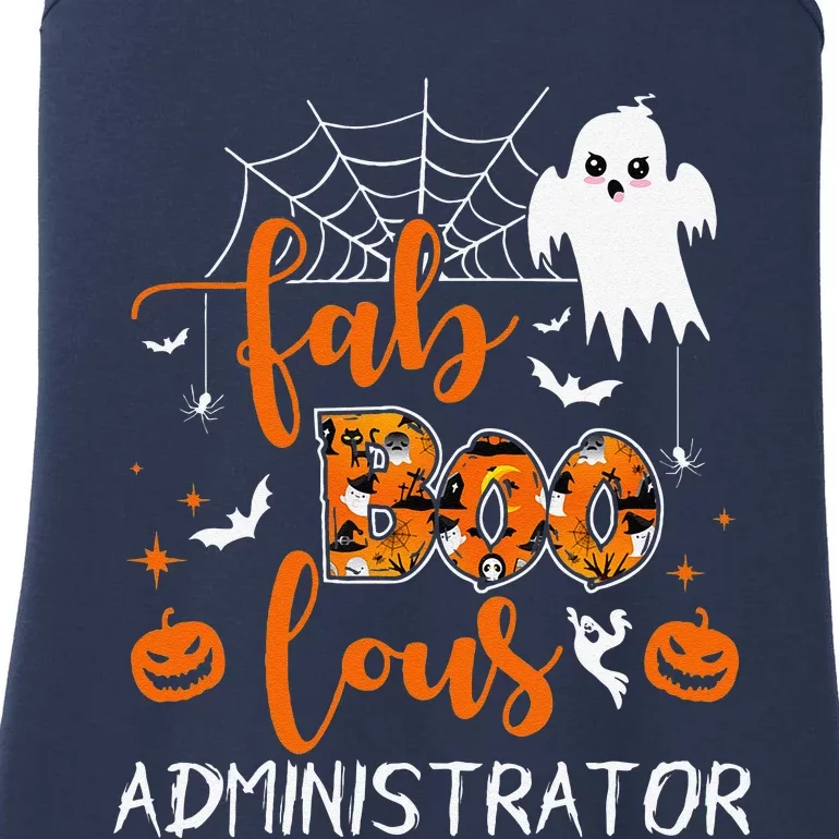 Fab Boo Lous Administrator Funny Boo Ghost Halloween Spooky Ladies Essential Tank