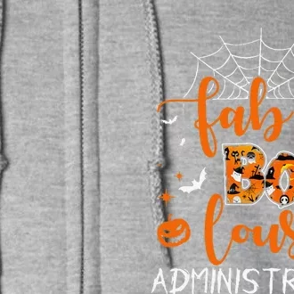 Fab Boo Lous Administrator Funny Boo Ghost Halloween Spooky Full Zip Hoodie