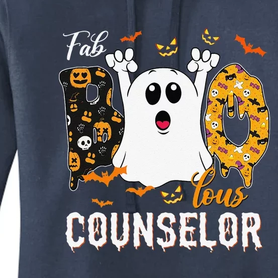 Fab Boo Lous Counselor Funny Ghost School Halloween Women's Pullover Hoodie