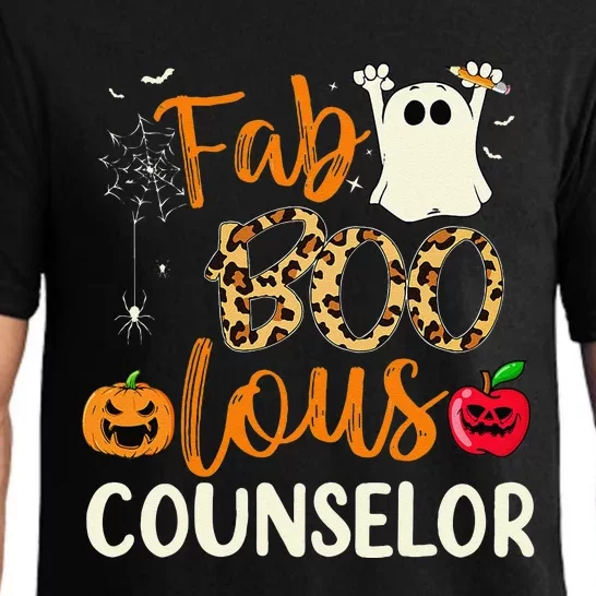 Fab Boo Lous Counselor Leopard Spooky Halloween Costume Pajama Set