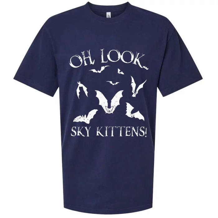 Funny Bat Lover Gift For Men Women Cool Sky Kittens Horror Sueded Cloud Jersey T-Shirt