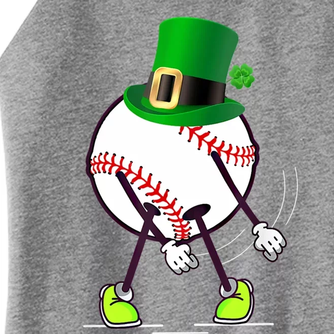 Flossing Baseball Leprechaun Hat St Patricks Day Meaningful Gift Women’s Perfect Tri Rocker Tank