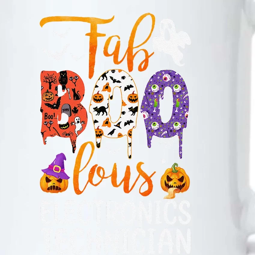 Fab Boo Lous Electronics Technician Boo Ghost Halloween Black Color Changing Mug