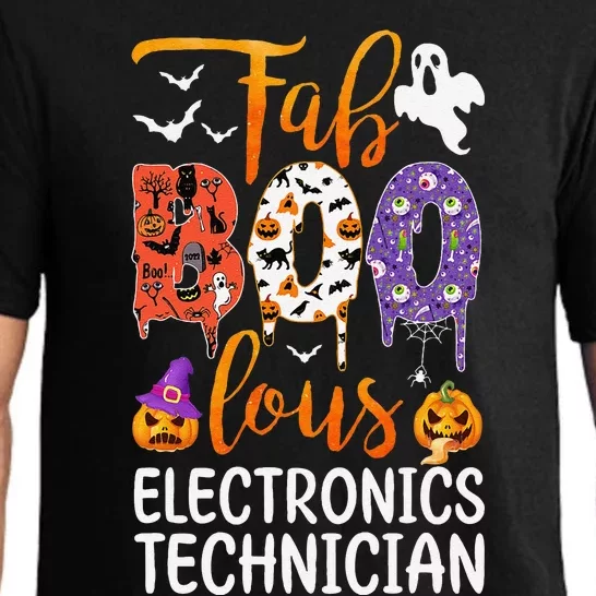 Fab Boo Lous Electronics Technician Boo Ghost Halloween Pajama Set