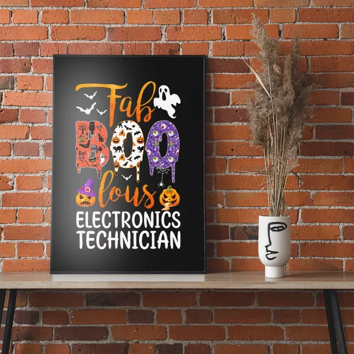 Fab Boo Lous Electronics Technician Boo Ghost Halloween Poster