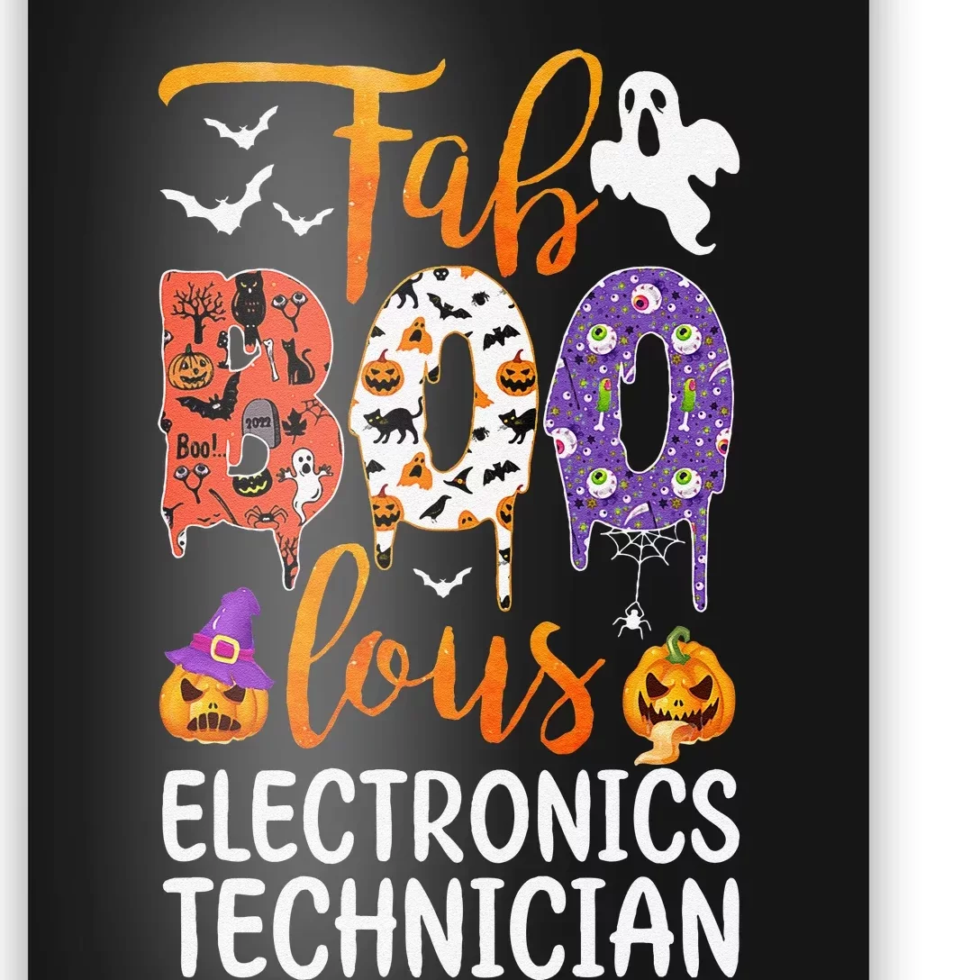 Fab Boo Lous Electronics Technician Boo Ghost Halloween Poster