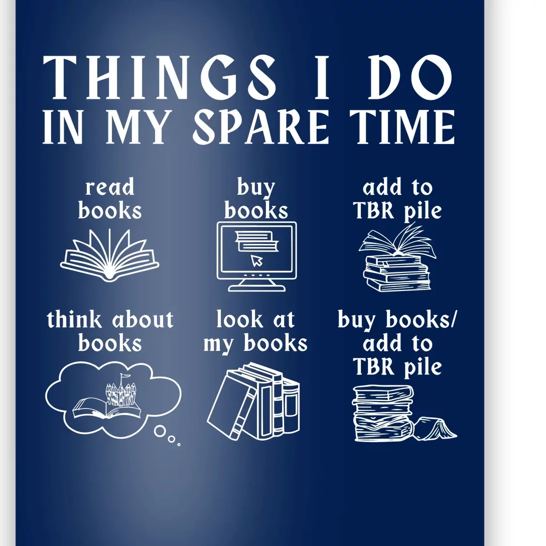 Funny Book Lover Reading Book Lover Bookworm Poster