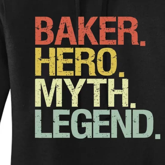 Funny Baker Legend Women's Pullover Hoodie