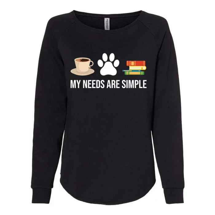 Funny Book Lover Coffee Dog Book Gift Womens California Wash Sweatshirt