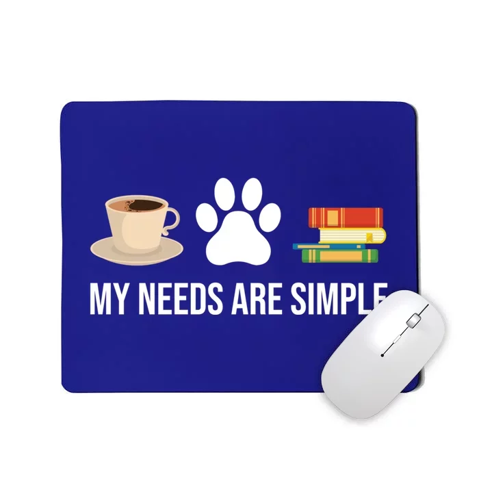 Funny Book Lover Coffee Dog Book Gift Mousepad