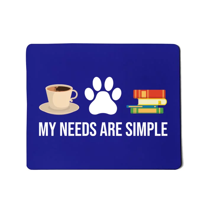 Funny Book Lover Coffee Dog Book Gift Mousepad