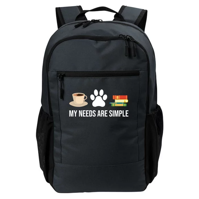 Funny Book Lover Coffee Dog Book Gift Daily Commute Backpack