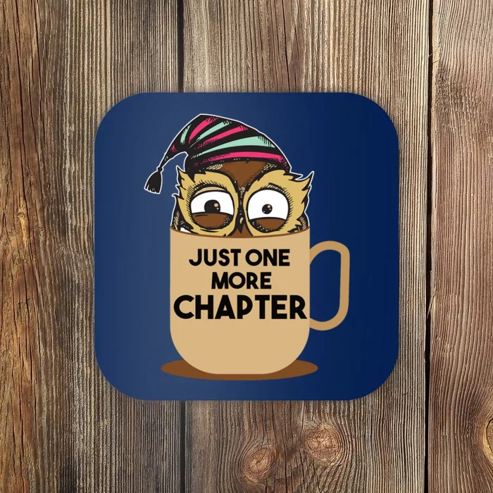 Funny Book Lover Gift | Just One More Chapter Coaster