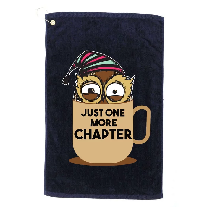 Funny Book Lover Gift | Just One More Chapter Platinum Collection Golf Towel