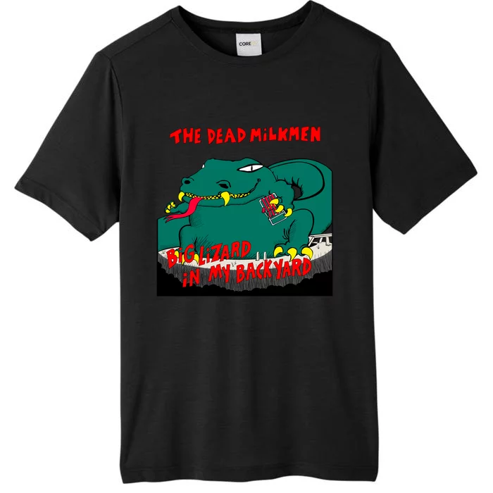 Funny Big Lizard In Backyard New Vector Design ChromaSoft Performance T-Shirt