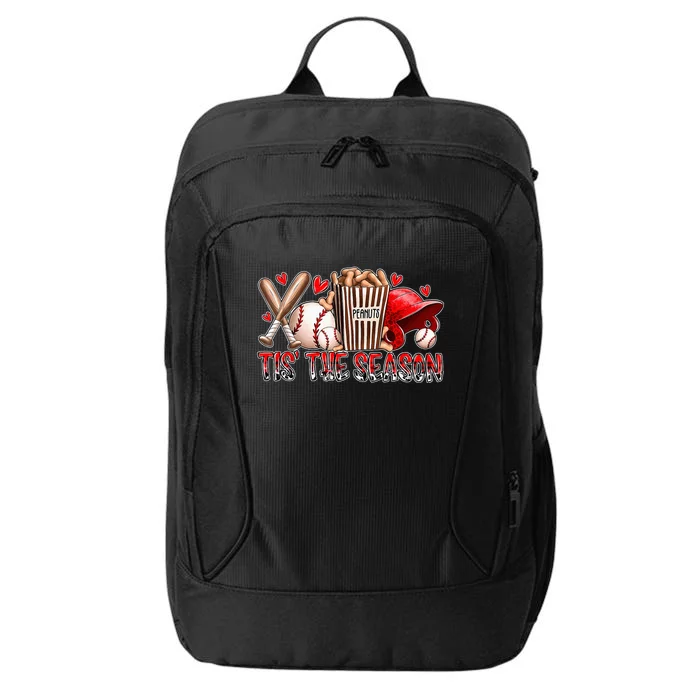 Funny Baseball Lover Tis The Season Baseball Mom Game Day City Backpack