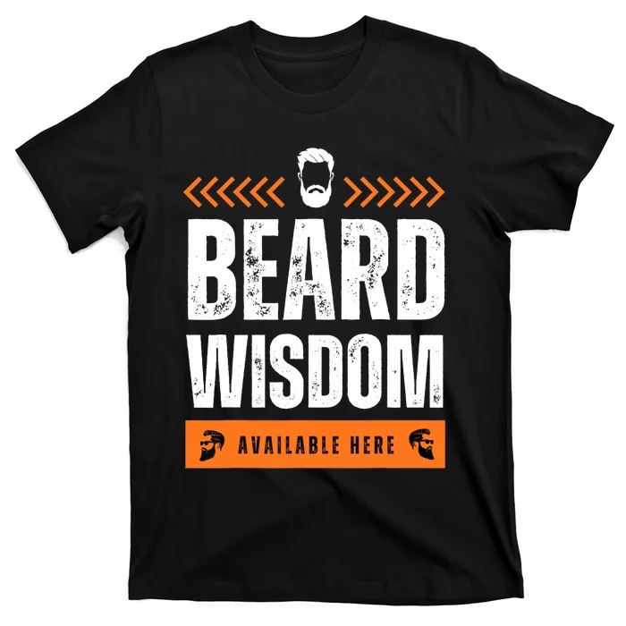 Funny Beard Man Tee Epic Beardeds Gifts - Beard Wisdom T-Shirt