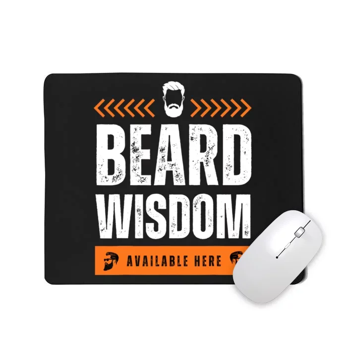 Funny Beard Man Tee Epic Beardeds Gifts - Beard Wisdom Mousepad